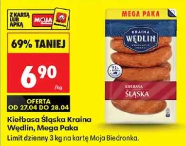 Kiełbasa Śląska Kraina Wędlin Mega Paka