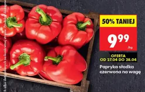 Papryka słodka czerwona na wagę