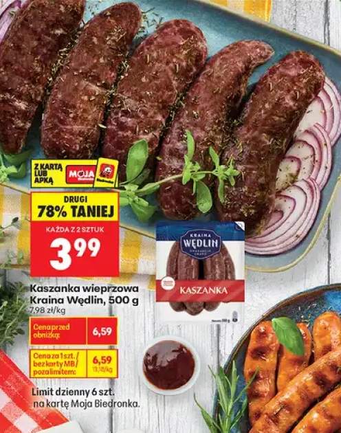 Kaszanka wieprzowa Kraina Wędlin