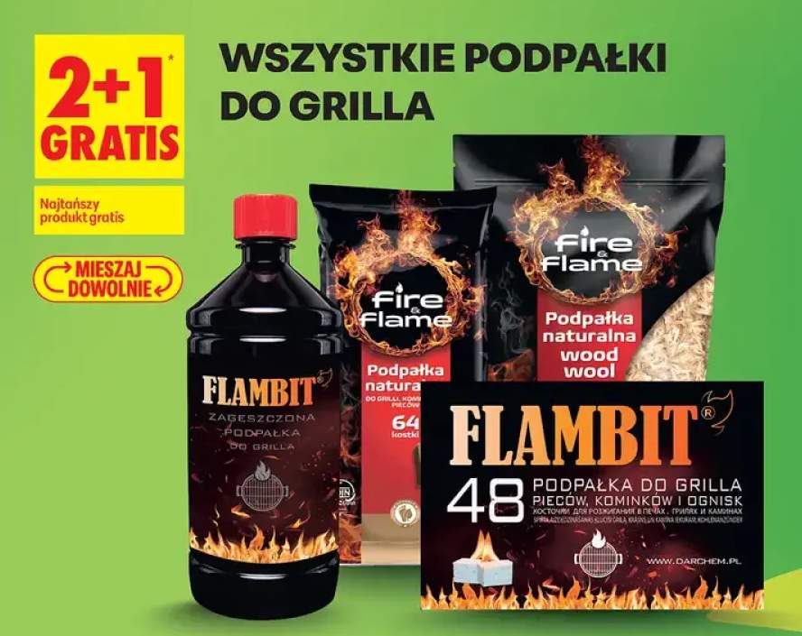 Podpałka do grilla Flambit 48 kostek do pieców kominkow i ognisk