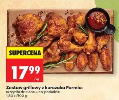 Zestaw grillowy z kurczaka Farmio skrzydło dzielone udo podudzie