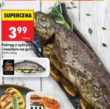 Pstrąg z cytryną i masłem na grilla Petros