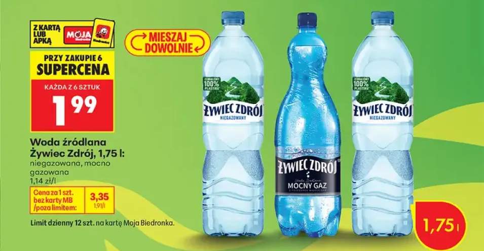 Woda źródlana mocno gazowana