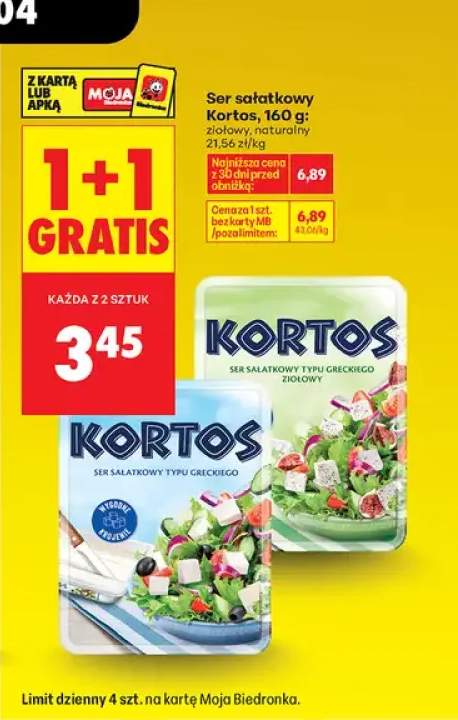 Ser sałatkowy Kortos naturalny