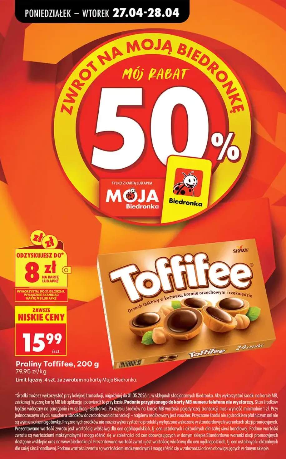 Praliny Toffifee