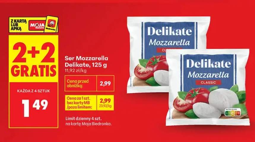 Ser Mozzarella Classic Delikate