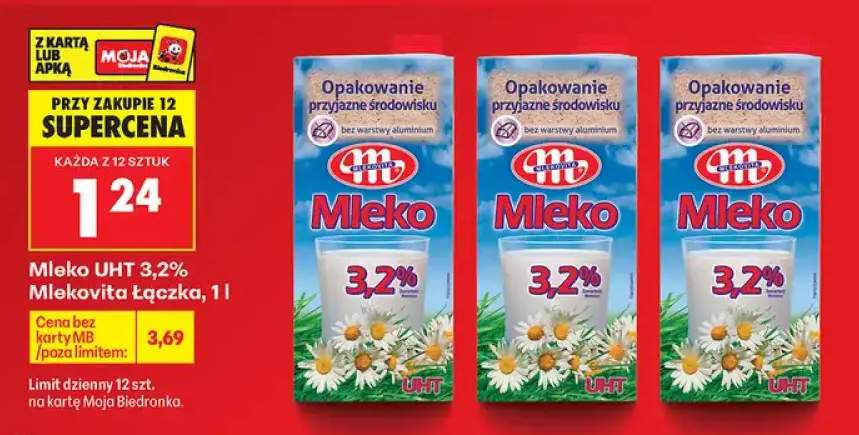 Mleko UHT 3,2% Mlekovita Łączka