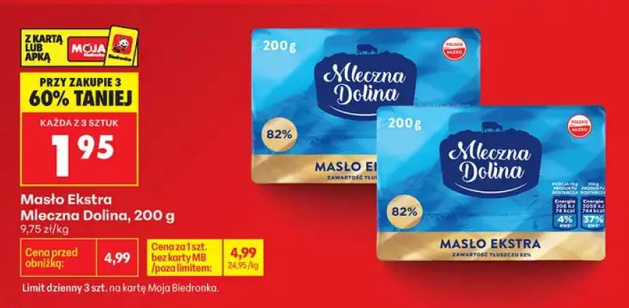 Masło Ekstra Mleczna Dolina