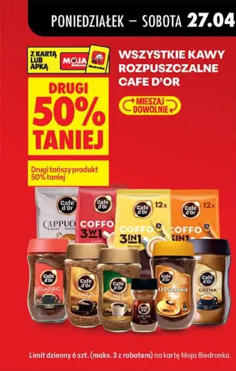 Wszystkie kawy rozpuszczalne DRUGA -50%