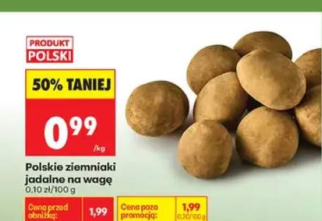 Ziemniaki jadalne na wagę polskie