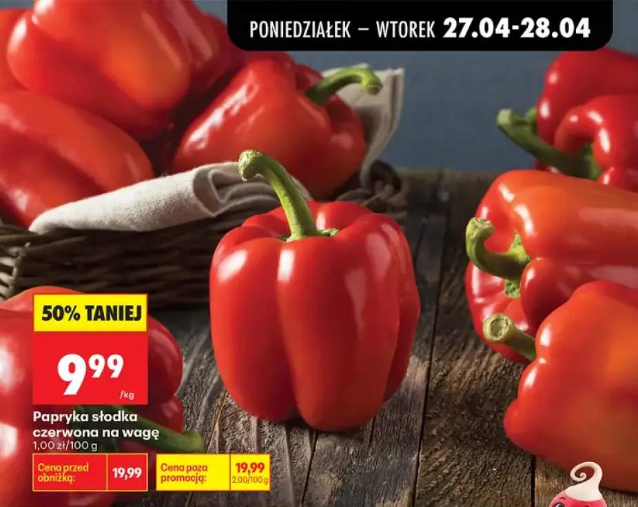 Papryka słodka czerwona na wagę