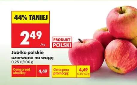 Jabłko czerwone na wagę polskie