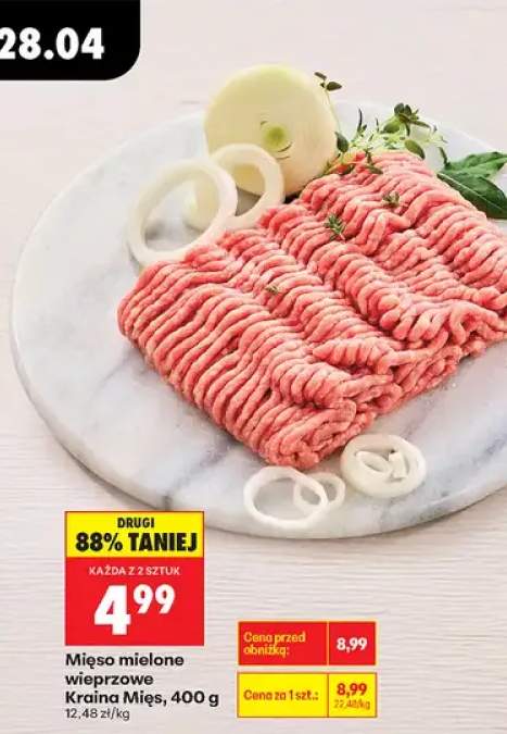 Mięso mielone wieprzowe Kraina Mięs