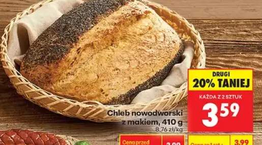 Chleb nowodworski z makiem