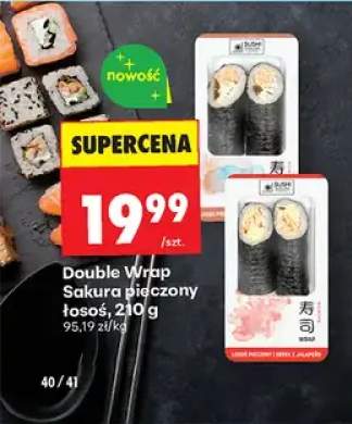 Double Wrap Sakura pieczony łosoś