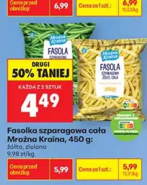 Fasolka szparagowa cała zielona Mroźna Kraina