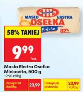Masło Ekstra Osełka Mlekovita