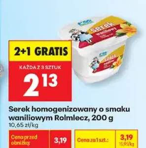 Serek homogenizowany o smaku waniliowym Rolmlecz