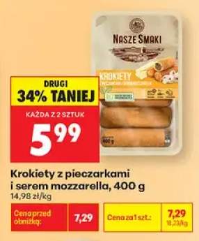 Krokiety z pieczarkami i serem mozzarella Nasze Smaki