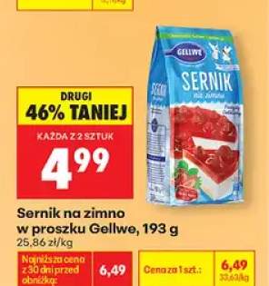 Sernik na zimno w proszku Gellwe