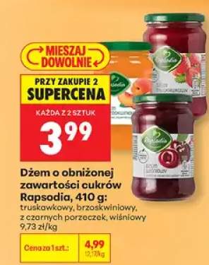 Dżem o obniżonej zawartości cukrów brzoskwiniowy Rapsodia