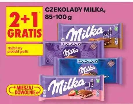 Czekolada Milka Monopoly