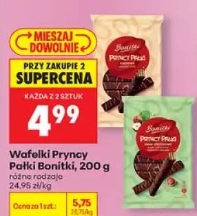 Wafelki Pryncy Pałki Bonitki kakaowy