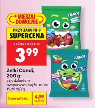 Żelki Candi z nadzieniem owocowym