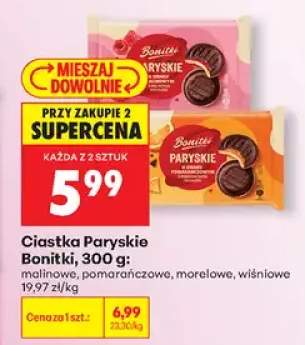 Ciastka Paryskie Bonitki malinowe