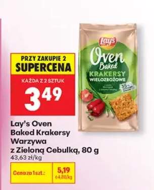 Krakersy wielozbożowe Lay's Oven Baked Warzywa z Zieloną Cebulką