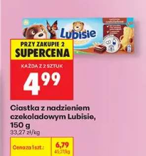Ciastka z nadzieniem czekoladowym Lubisie
