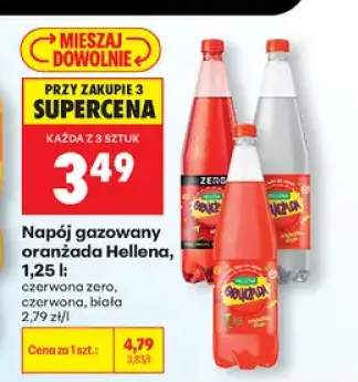 Napój gazowany oranżada Hellena czerwona zero
