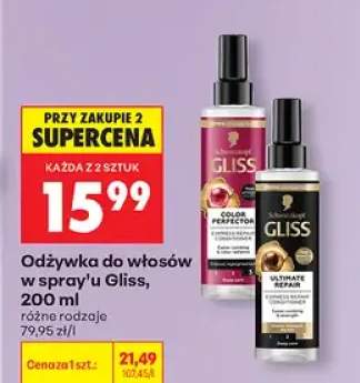 Odżywka do włosów w spray'u Gliss