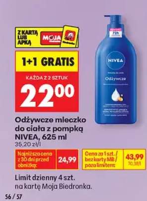 Odżywcze mleczko do ciała z pompką NIVEA