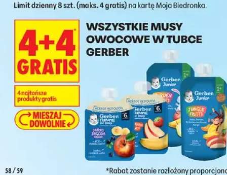 Mus owocowy w tubce Gerber
