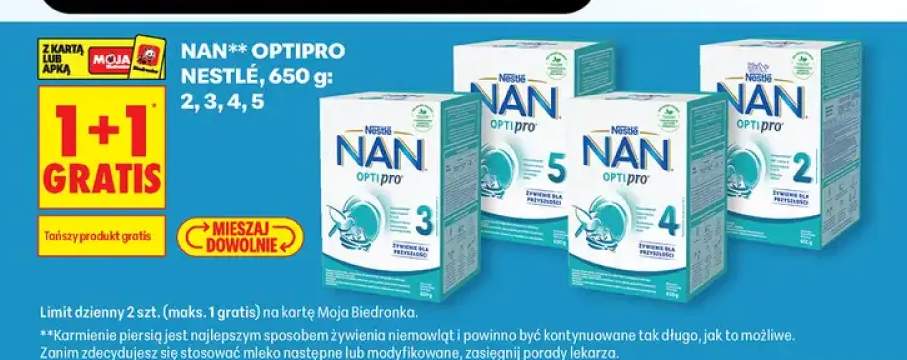 Mleko modyfikowane NAN Optipro 2 Nestlé