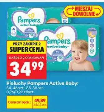 Pieluchy Pampers Active Baby S4