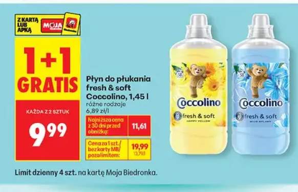 Płyn do płukania Coccolino fresh & soft Happy Yellow