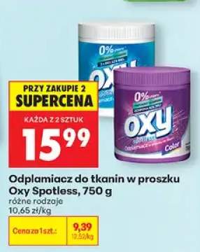 Odplamiacz do tkanin w proszku Oxy Spotless