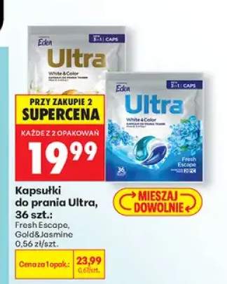 Kapsułki do prania Ultra White & Color Fresh Escape 3in1 Caps