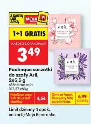 Pachnące saszetki do szafy Aril Magnolia Flower