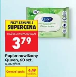 Papier nawilżany Queen Zielona herbata
