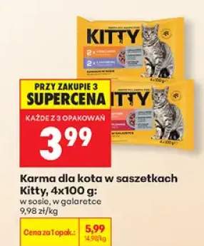 Karma dla kota w saszetkach Kitty w sosie