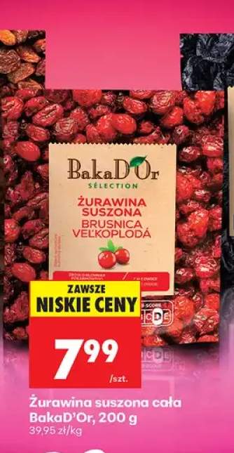 Żurawina suszona cała BakaD'Or