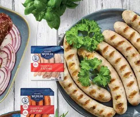 Kiełbaski z szynki białe Kraina Wędlin