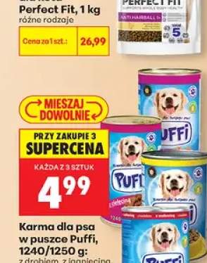 Karma dla psa w puszce Puffi z wołowiną