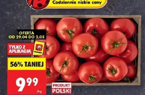 Pomidory malinowe polskie układane na wagę