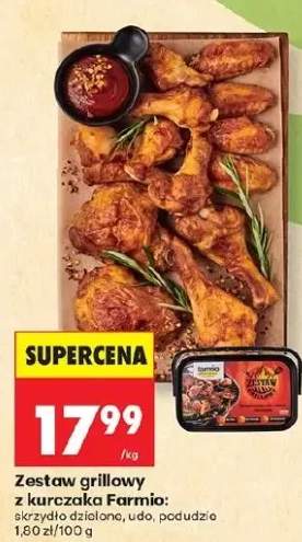 Zestaw grillowy z kurczaka Farmio skrzydło dzielone udo podudzie