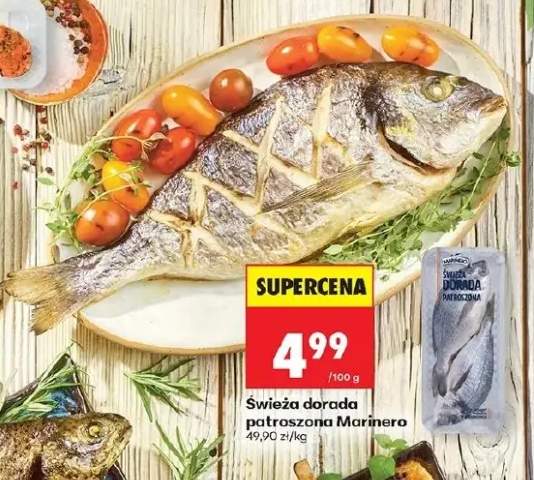 Świeża dorada patroszona Marinero