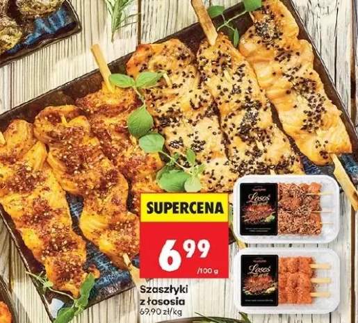 Szaszłyki z łososia